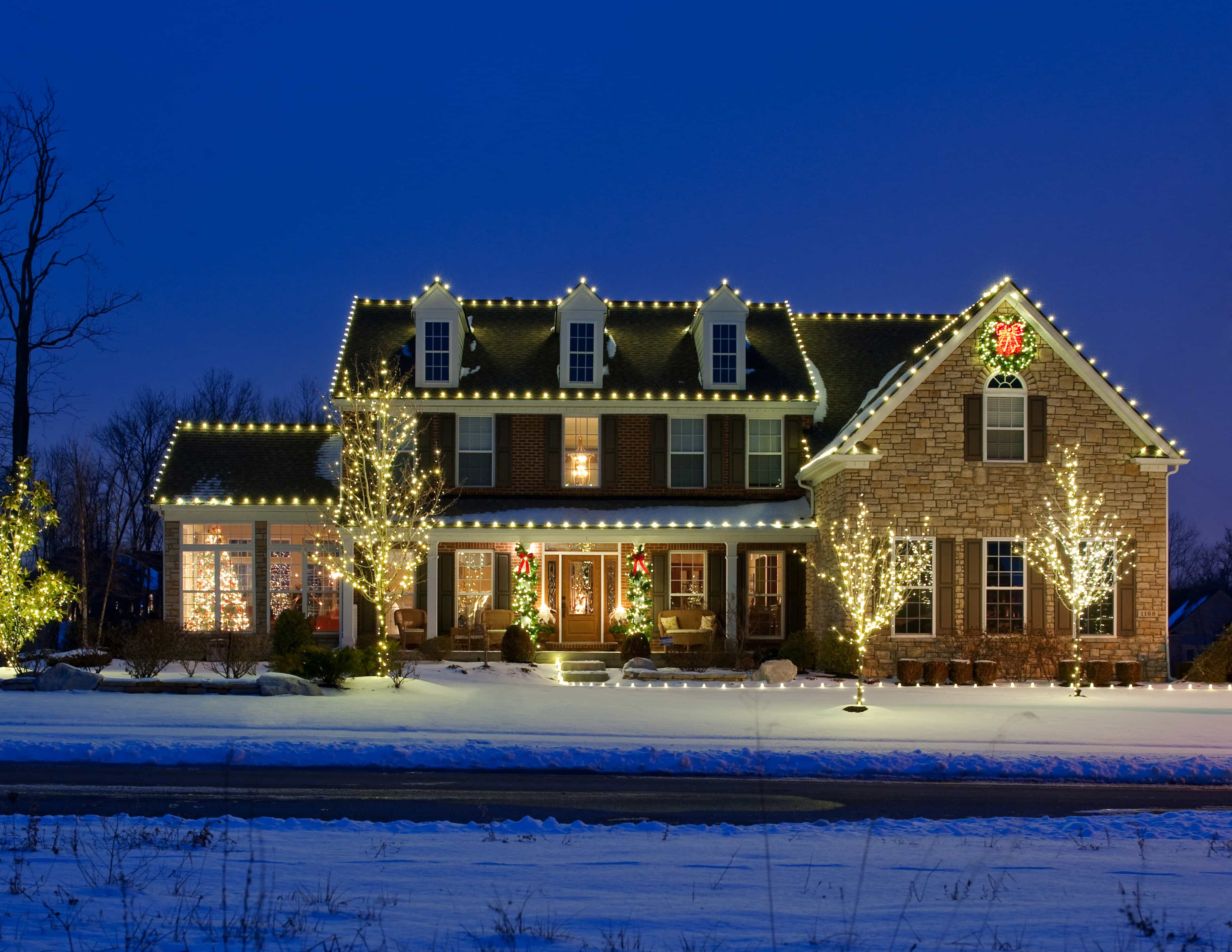 christmas lights installation